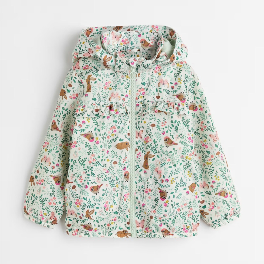 H&M Kid’s Windbreaker Jacket with Removable Hood Size 5T/6
